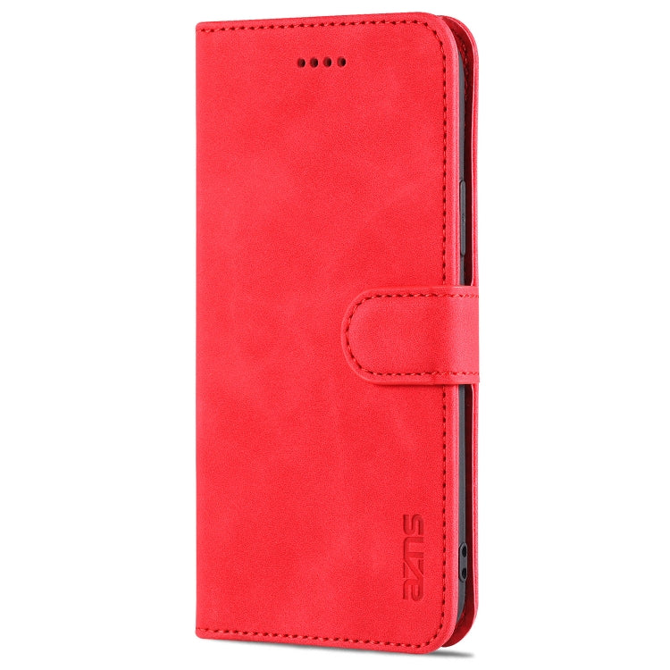 For iPhone 11 Pro AZNS Skin Feel Calf Texture Horizontal Flip Leather Casewith Card Slots & Holder & Wallet (Red) - HoMEdemic™ 