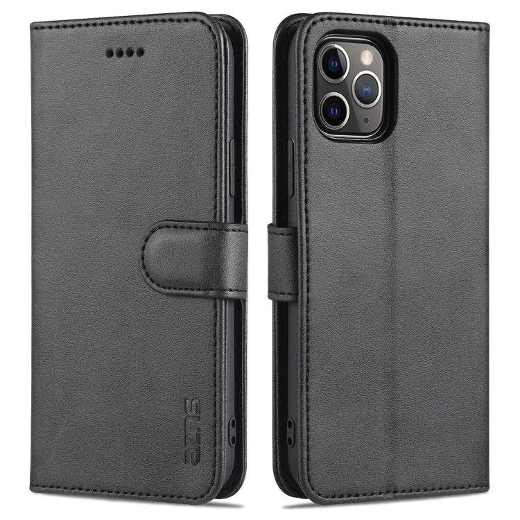 For iPhone 11 Pro AZNS Skin Feel Calf Texture Horizontal Flip Leather Casewith Card Slots & Holder & Wallet (Black) - HoMEdemic™ 