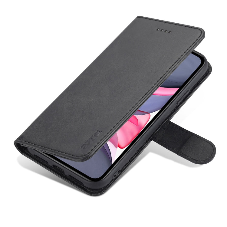 For iPhone 11 AZNS Skin Feel Calf Texture Horizontal Flip Leather Case with Card Slots & Holder & Wallet (Black) - HoMEdemic™ 