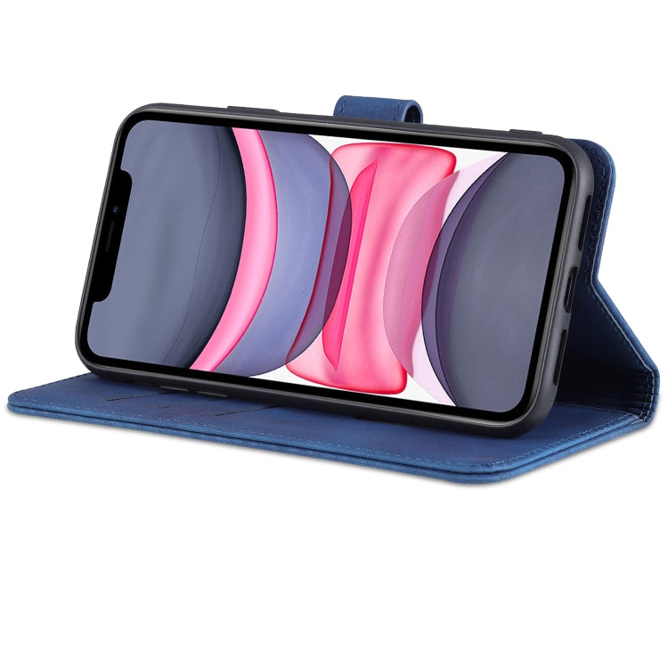 For iPhone 11 AZNS Skin Feel Calf Texture Horizontal Flip Leather Case with Card Slots & Holder & Wallet (Red) - HoMEdemic™ 