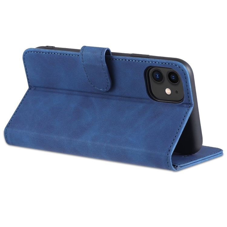 For iPhone 11 AZNS Skin Feel Calf Texture Horizontal Flip Leather Case with Card Slots & Holder & Wallet (Red) - HoMEdemic™ 
