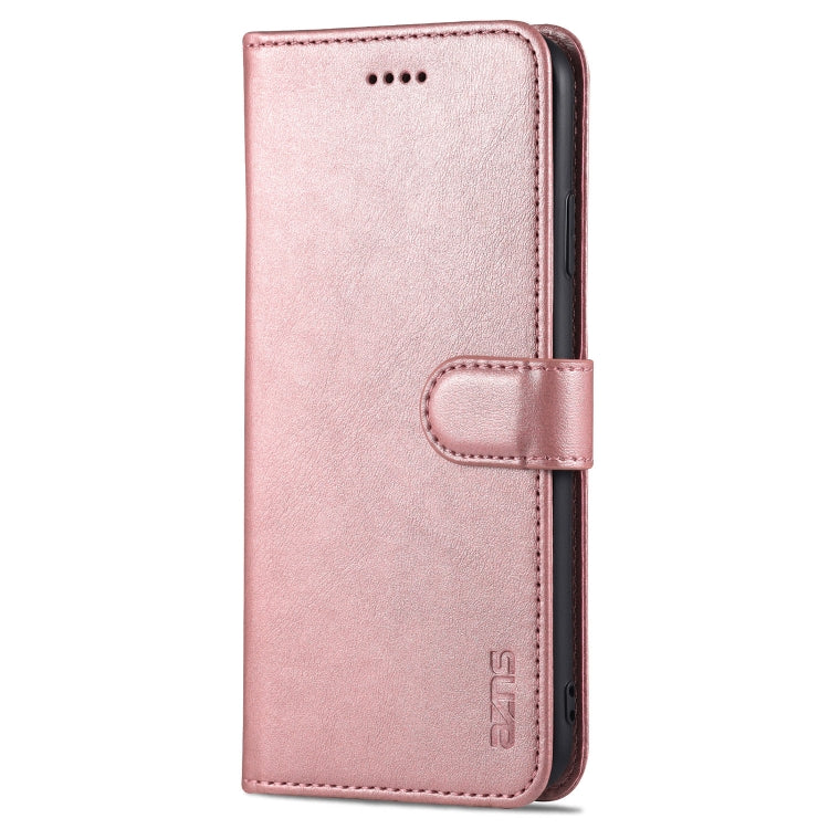 For iPhone XS Max AZNS Skin Feel Calf Texture Horizontal Flip Leather Case with Card Slots & Holder & Wallet(Rose Gold) - HoMEdemic™ 