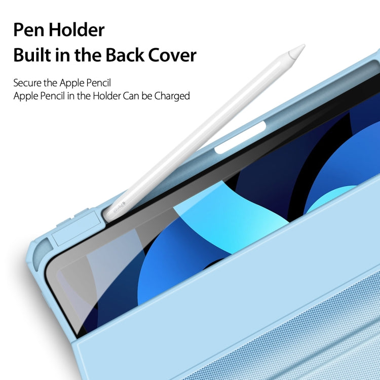 DUX DUCIS TOBY Series Shockproof PU Leather + PC + TPU Flip Smart Case For iPad Air 11 2025 / 2024 / Air 2022 / 2020 10.9(Blue) - HoMEdemic™ 