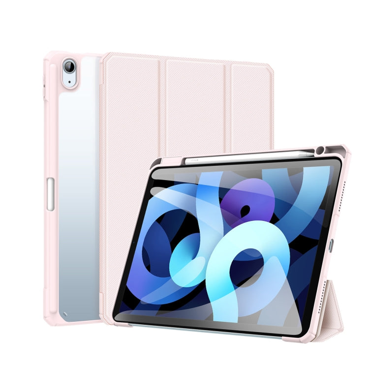 DUX DUCIS TOBY Series Shockproof PU Leather + PC + TPU Flip Smart Case For iPad Air 11 2025 / 2024 / Air 2022 / 2020 10.9(Pink) - HoMEdemic™ 