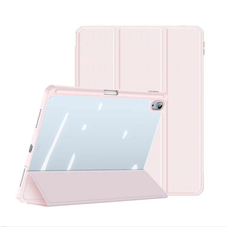 DUX DUCIS TOBY Series Shockproof PU Leather + PC + TPU Flip Smart Case For iPad Air 11 2025 / 2024 / Air 2022 / 2020 10.9(Pink) - HoMEdemic™ 