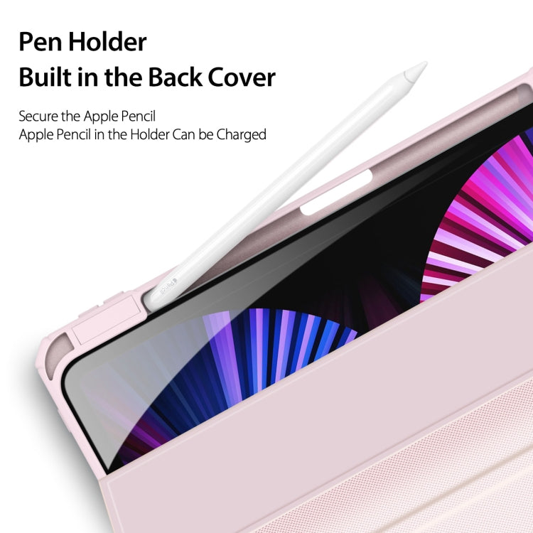 DUX DUCIS TOBY Series Shockproof PU Leather + PC + TPU Flip Smart Case For iPad Air 11 2025 / 2024 / Air 2022 / 2020 10.9(Pink) - HoMEdemic™ 