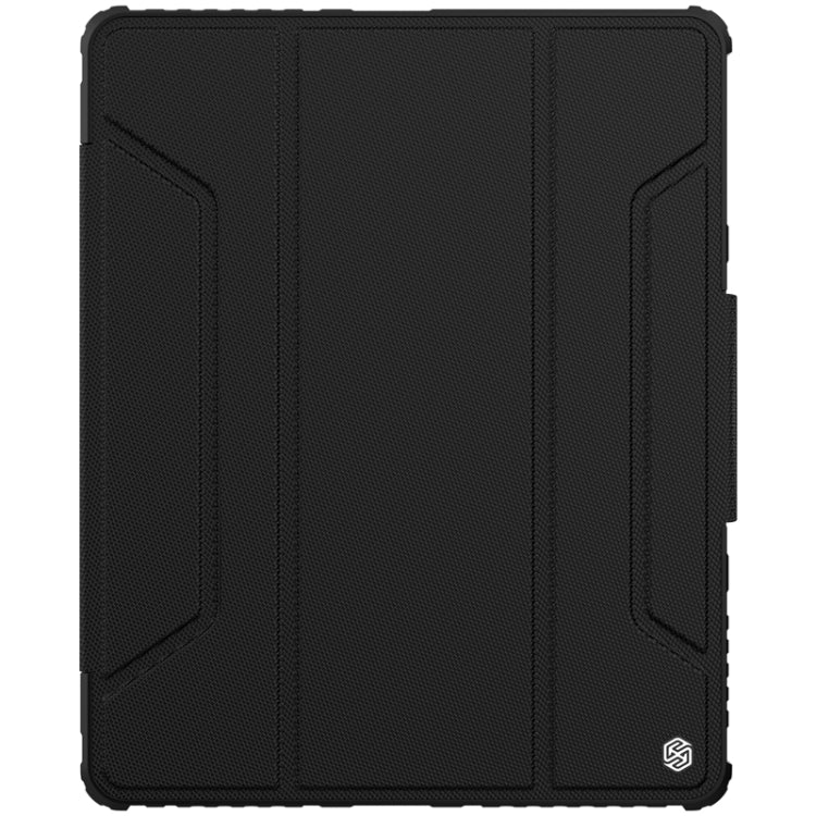For iPad Pro 12.9 2022 / 2021 / 2020 NILLKIN Bumper Pro Horizontal Flip Leather Tablet Case with Pen Slot & Holder & Sleep / Wake-up Function(Black) - HoMEdemic™ 