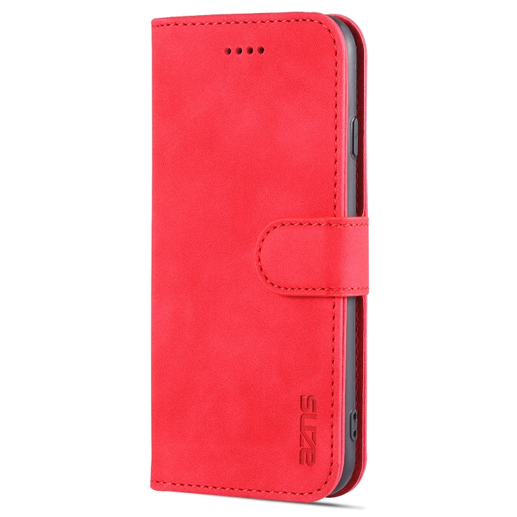 AZNS Skin Feel Calf Texture Horizontal Flip Leather Case with Card Slots & Holder & Wallet For iPhone 7 / 8 / SE (2020)(Red) - HoMEdemic™ 