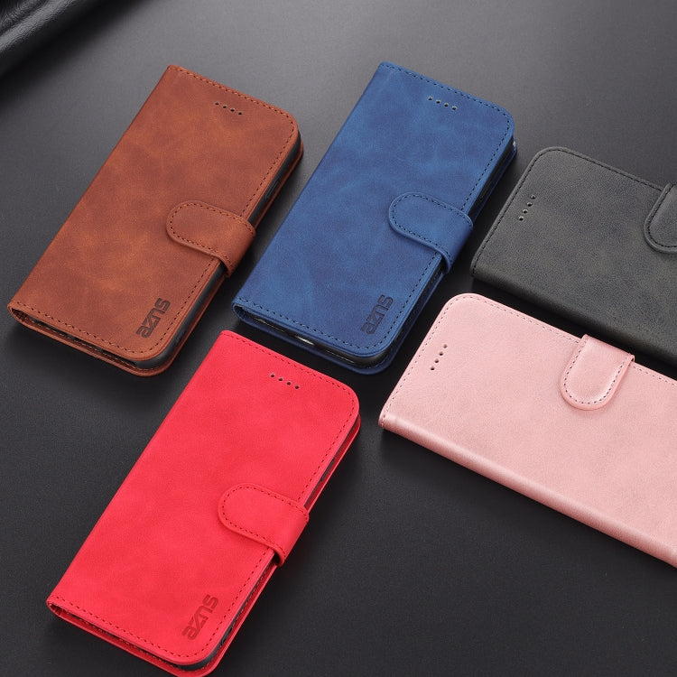 AZNS Skin Feel Calf Texture Horizontal Flip Leather Case with Card Slots & Holder & Wallet For iPhone 7 / 8 / SE (2020)(Red) - HoMEdemic™ 