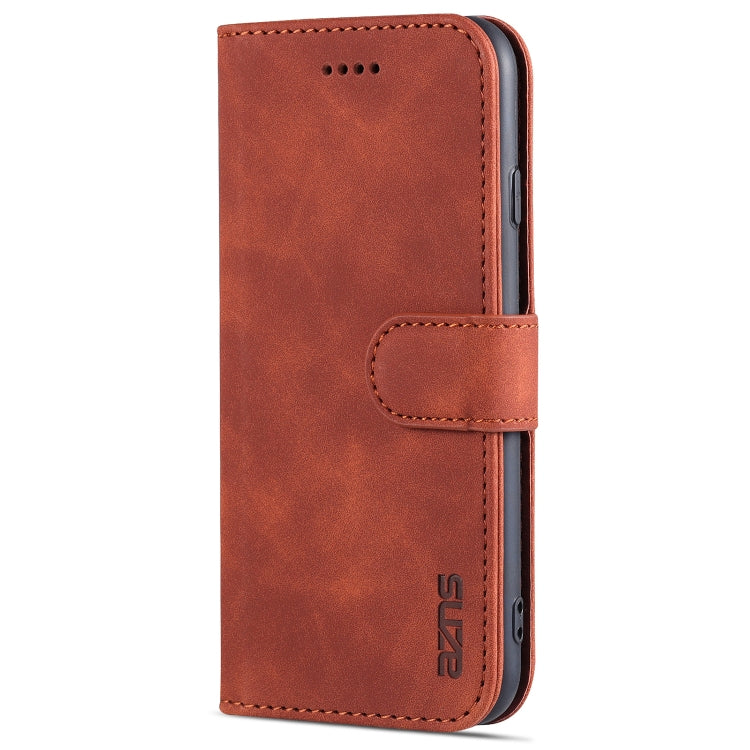 AZNS Skin Feel Calf Texture Horizontal Flip Leather Case with Card Slots & Holder & Wallet For iPhone 7 / 8 / SE (2020)(Brown) - HoMEdemic™ 