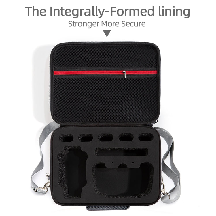 Grey Canvas Single Shoulder Storage Bag Shockproof Waterproof Travel Carrying Cover Hard Case for FIMI X8 Mini(Black + Black Liner) - HoMEdemic™ 