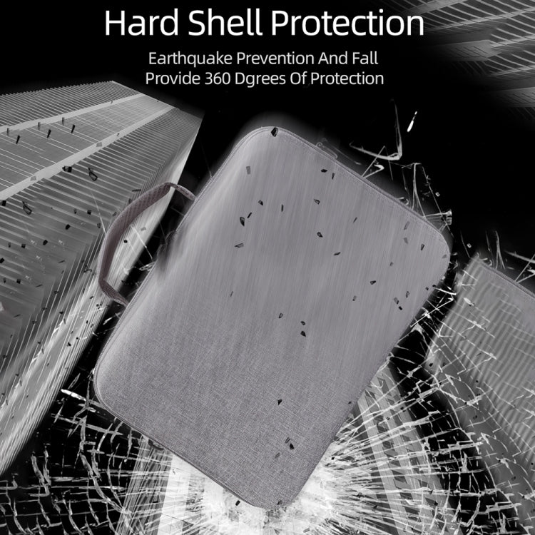 Grey Canvas Single Shoulder Storage Bag Shockproof Waterproof Travel Carrying Cover Hard Case for FIMI X8 Mini(Black + Black Liner) - HoMEdemic™ 