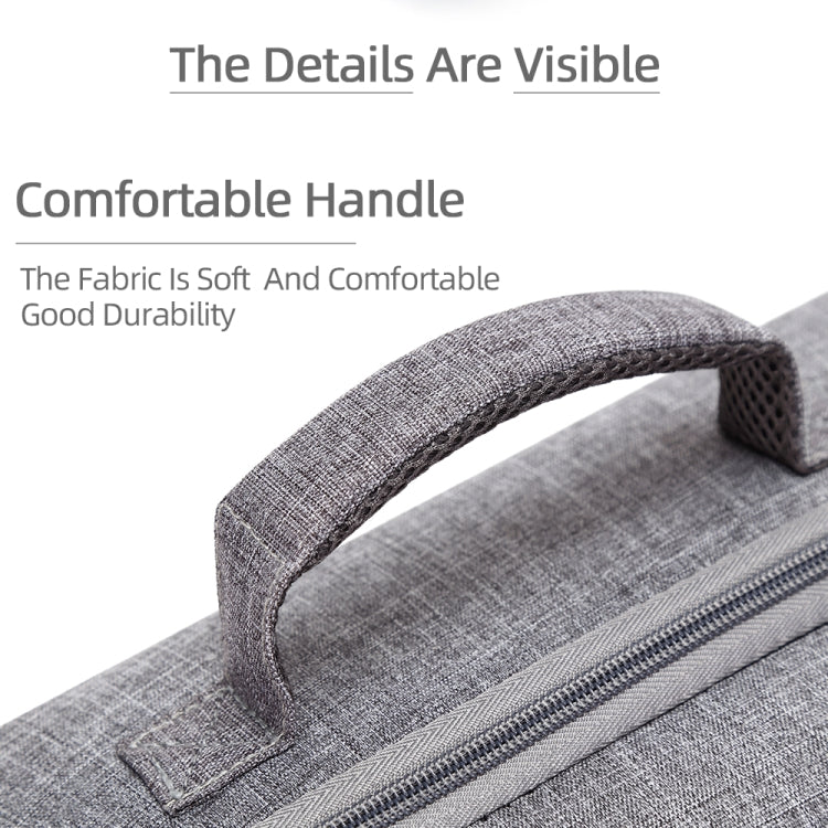 Grey Canvas Single Shoulder Storage Bag Shockproof Waterproof Travel Carrying Cover Hard Case for FIMI X8 Mini(Black + Red Liner) - HoMEdemic™ 