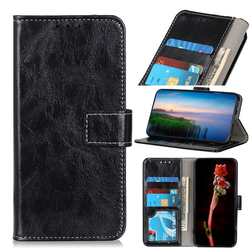 Retro Crazy Horse Texture Horizontal Flip Leather Case with Holder & Card Slots & Photo Frame & Wallet - HoMEdemic™ 