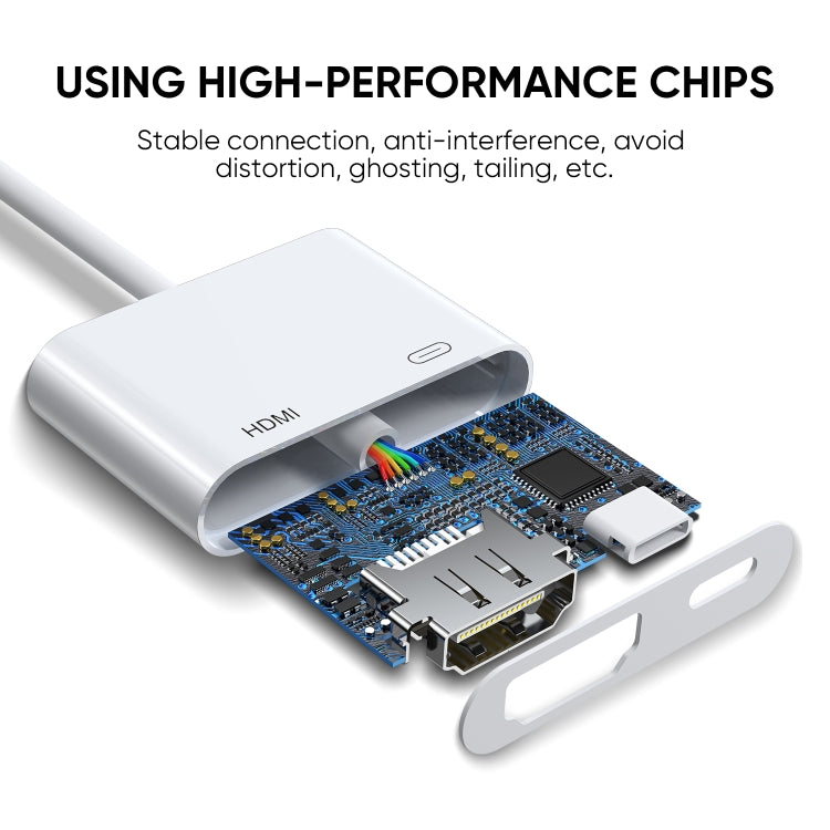 JOYROOM S-H141 1080P 8 Pin to HDMI Converter Adapter(White) - HoMEdemic™ 