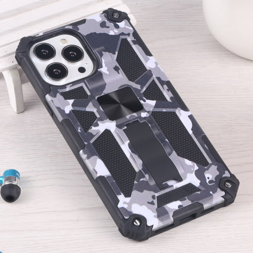 Camouflage Armor Shockproof TPU + PC Magnetic Protective Case with Holder, For iPhone 13 Pro Max, For iPhone 13, For iPhone 13 Pro, For iPhone 13 mini, For OnePlus Nord N200 5G - HoMEdemic™ 