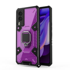 Space PC+TPU Ring Holder Protective Case, For vivo V21e 5G, For iPhone 13 Pro Max - HoMEdemic™ 