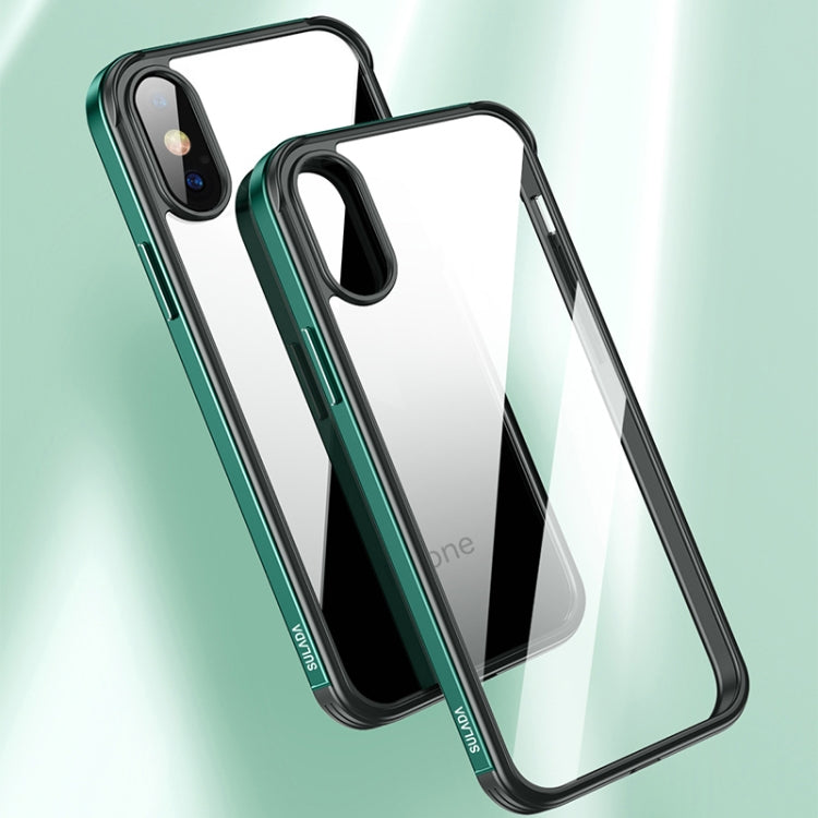 For iPhone XR SULADA Shockproof Aviation Aluminum Metal Frame + Nano Glass + TPU Protective Case(Gold) - HoMEdemic™ 