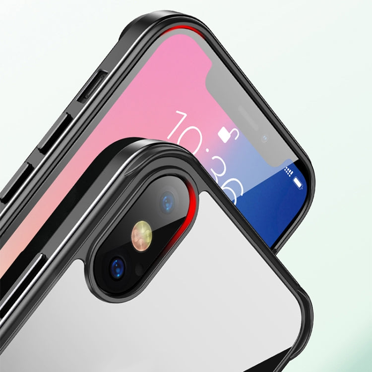 For iPhone XS Max SULADA Shockproof Aviation Aluminum Metal Frame + Nano Glass + TPU Protective Case(Red) - HoMEdemic™ 