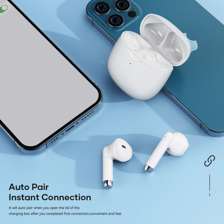 ROCK EB300 Bluetooth 5.1 TWS Stereo Wireless Bluetooth Earphone(White) - HoMEdemic™ 