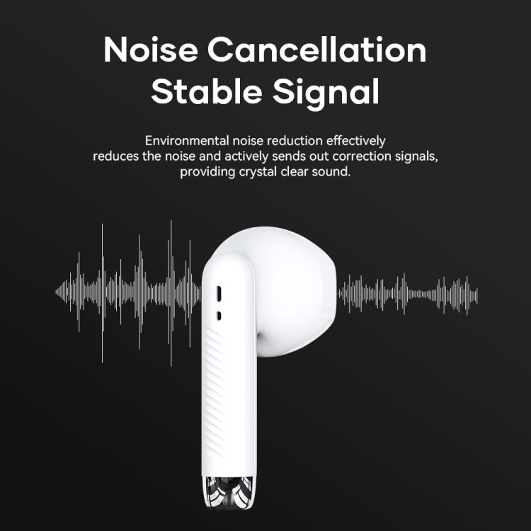 ROCK EB300 Bluetooth 5.1 TWS Stereo Wireless Bluetooth Earphone(White) - HoMEdemic™ 