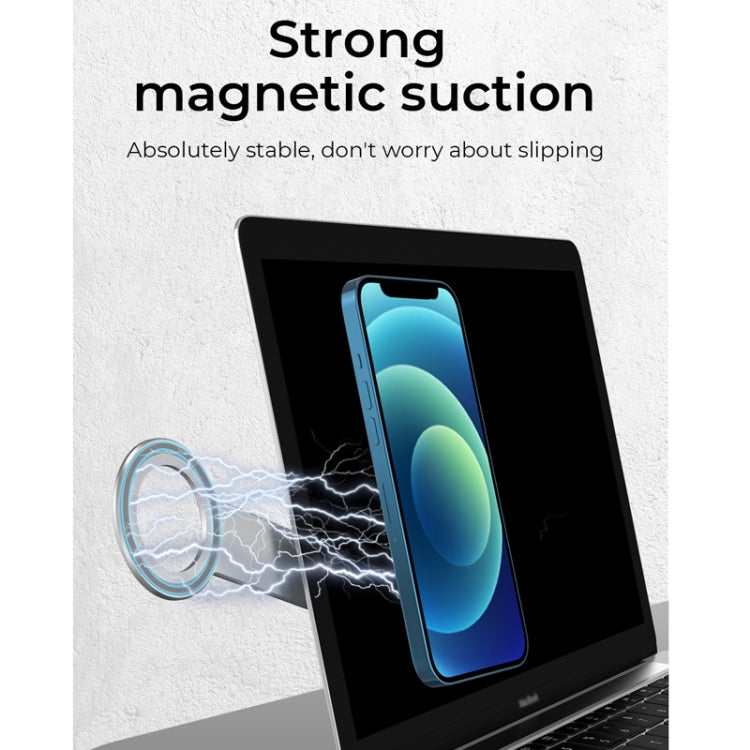 R-JUST SJ05-12 Multi-function Laptop Notebook Round Magnetic Expanded Metal Bracket Holder for iPhone 13 Series(Silver) - HoMEdemic™ 
