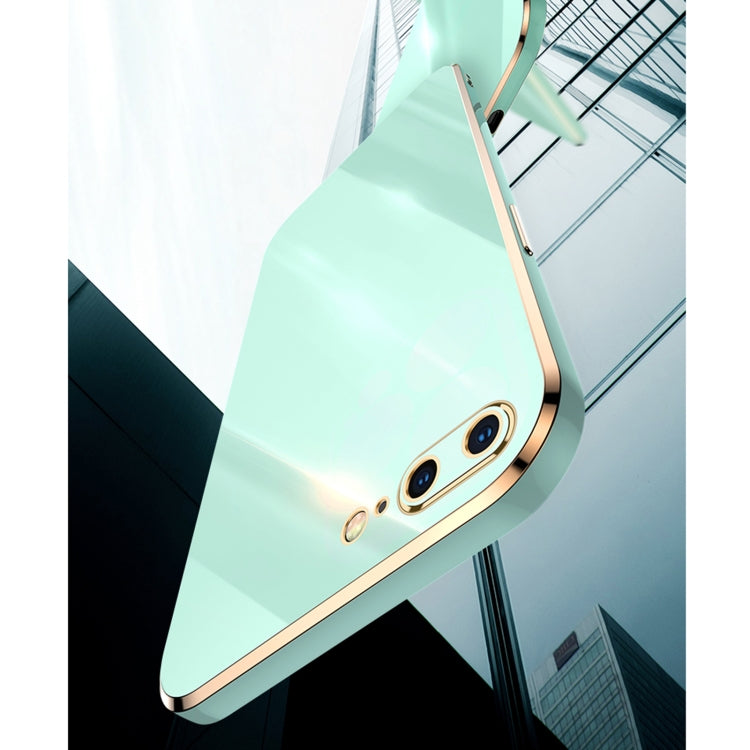 XINLI Straight Edge 6D Electroplate TPU Phone Case For iPhone 6 / 6s(Mint Green) - HoMEdemic™ 
