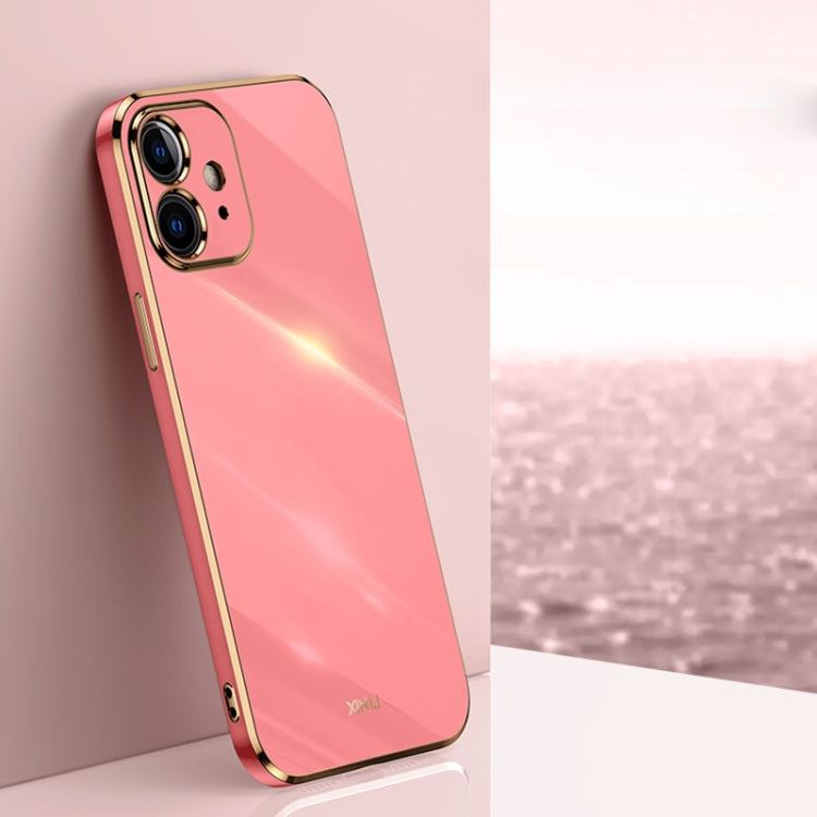 For iPhone 11 XINLI Straight Edge 6D Electroplate TPU Phone Case (Hawthorn Red) - HoMEdemic™ 