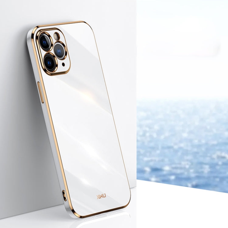 For iPhone 11 Pro XINLI Straight Edge 6D Electroplate TPU Phone Case (White) - HoMEdemic™ 