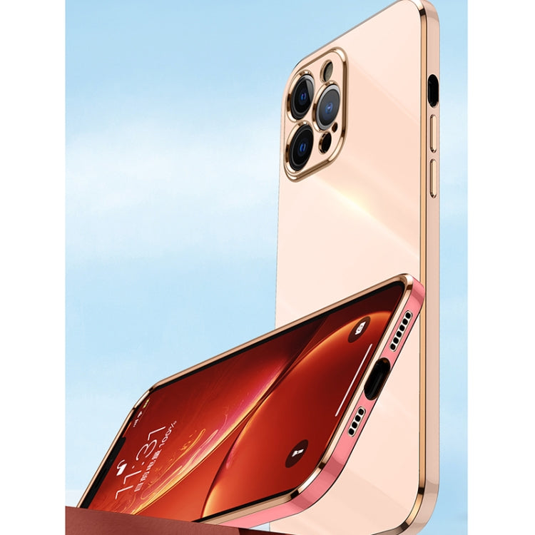 For iPhone 12 Pro Max XINLI Straight Edge 6D Electroplate TPU Phone Case(Celestial Blue) - HoMEdemic™ 