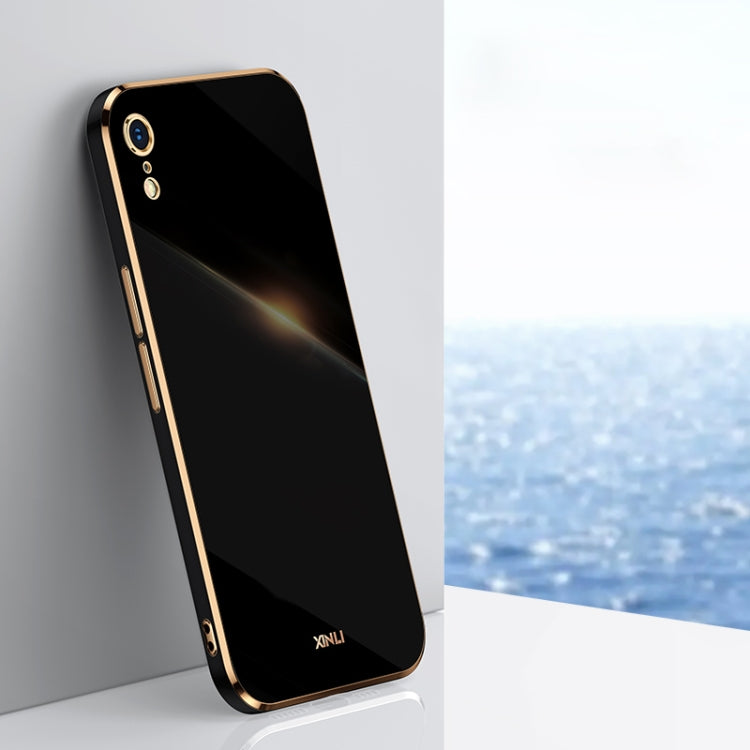 For iPhone XR XINLI Straight Edge 6D Electroplate TPU Phone Case(Black) - HoMEdemic™ 