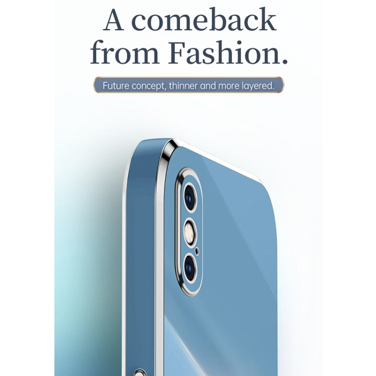 For iPhone XR XINLI Straight Edge 6D Electroplate TPU Phone Case(Celestial Blue) - HoMEdemic™ 