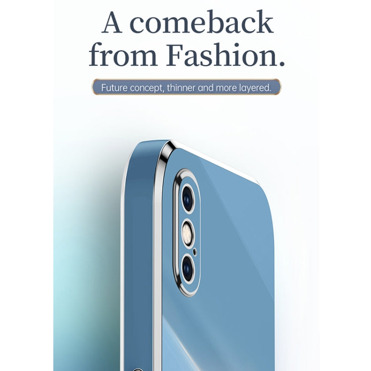 For iPhone XS XINLI Straight Edge 6D Electroplate TPU Phone Case(Celestial Blue) - HoMEdemic™ 