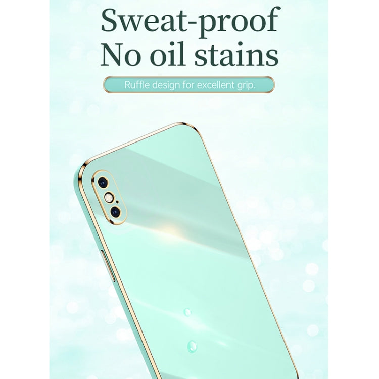 For iPhone XR XINLI Straight Edge 6D Electroplate TPU Phone Case with Ring Holder(Pink) - HoMEdemic™ 