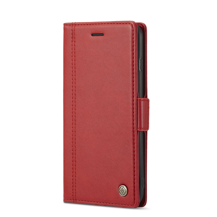 LC.IMEEKE Magnetic Buckle PU + TPU Horizontal Flip Leather Case with Holder & Card Slots & Wallet For iPhone 8 Plus & 7 Plus(Red) - HoMEdemic™ 