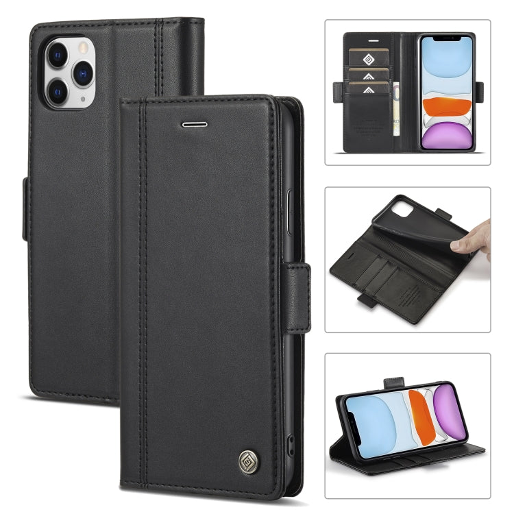 LC.IMEEKE Magnetic Buckle PU + TPU Horizontal Flip Leather Case with Holder & Card Slots & Wallet For iPhone 11 Pro(Black) - HoMEdemic™ 