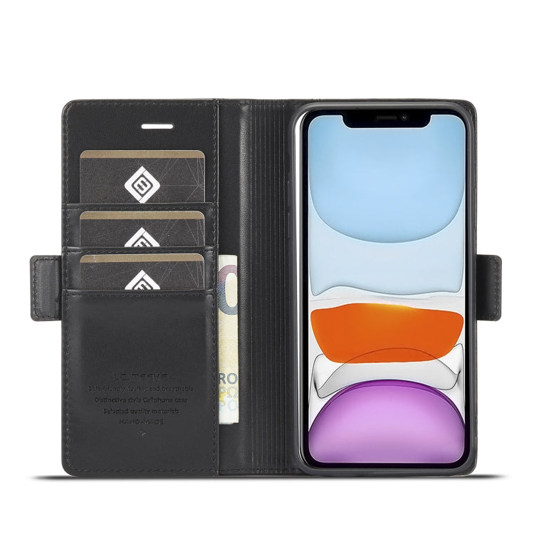 LC.IMEEKE Magnetic Buckle PU + TPU Horizontal Flip Leather Case with Holder & Card Slots & Wallet For iPhone 11 Pro(Black) - HoMEdemic™ 