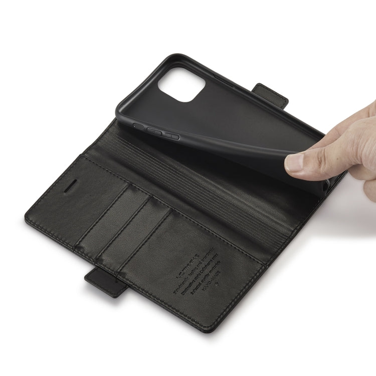 LC.IMEEKE Magnetic Buckle PU + TPU Horizontal Flip Leather Case with Holder & Card Slots & Wallet For iPhone 11 Pro(Black) - HoMEdemic™ 