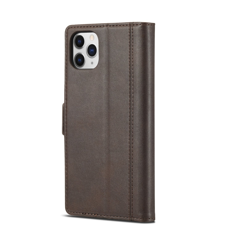 LC.IMEEKE Magnetic Buckle PU + TPU Horizontal Flip Leather Case with Holder & Card Slots & Wallet For iPhone 11 Pro Max(Coffee) - HoMEdemic™ 