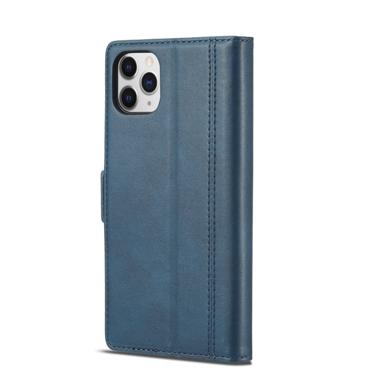 LC.IMEEKE Magnetic Buckle PU + TPU Horizontal Flip Leather Case with Holder & Card Slots & Wallet For iPhone 11 Pro Max(Blue) - HoMEdemic™ 