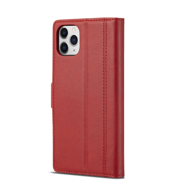 LC.IMEEKE Magnetic Buckle PU + TPU Horizontal Flip Leather Case with Holder & Card Slots & Wallet For iPhone 11 Pro Max(Red) - HoMEdemic™ 