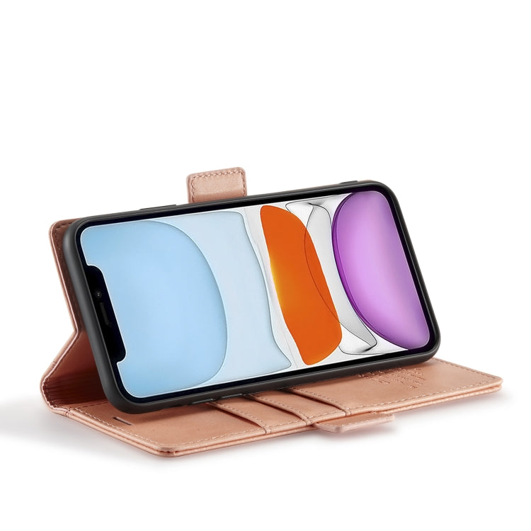LC.IMEEKE Magnetic Buckle PU + TPU Horizontal Flip Leather Case with Holder & Card Slots & Wallet For iPhone 11 Pro Max(Rose Gold) - HoMEdemic™ 