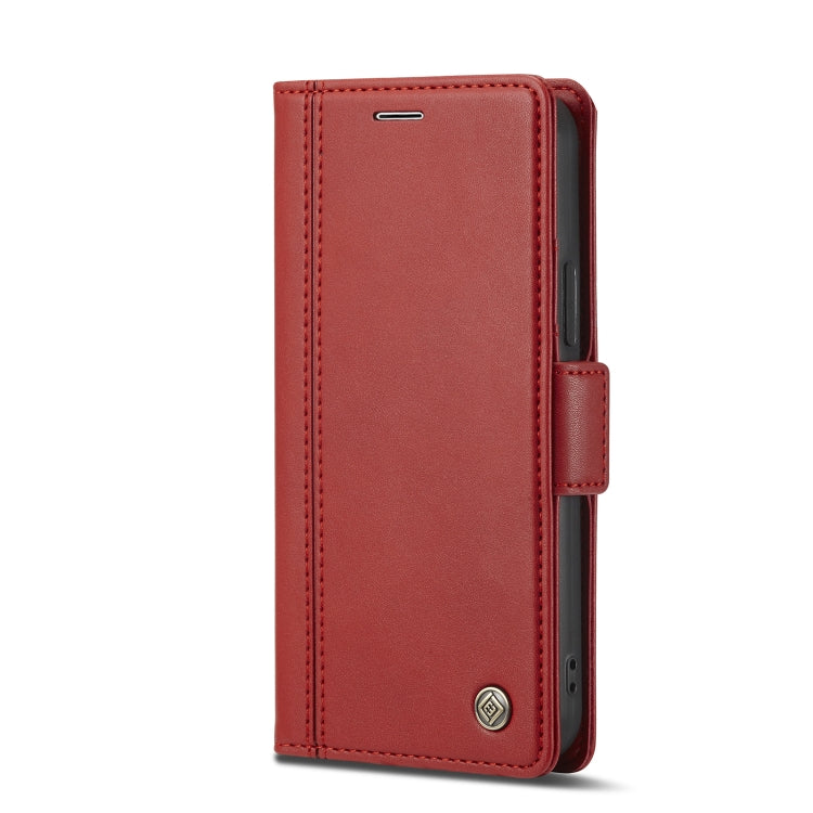 For iPhone 12 Pro Max LC.IMEEKE Magnetic Buckle PU + TPU Horizontal Flip Leather Case with Holder & Card Slots & Wallet(Red) - HoMEdemic™ 