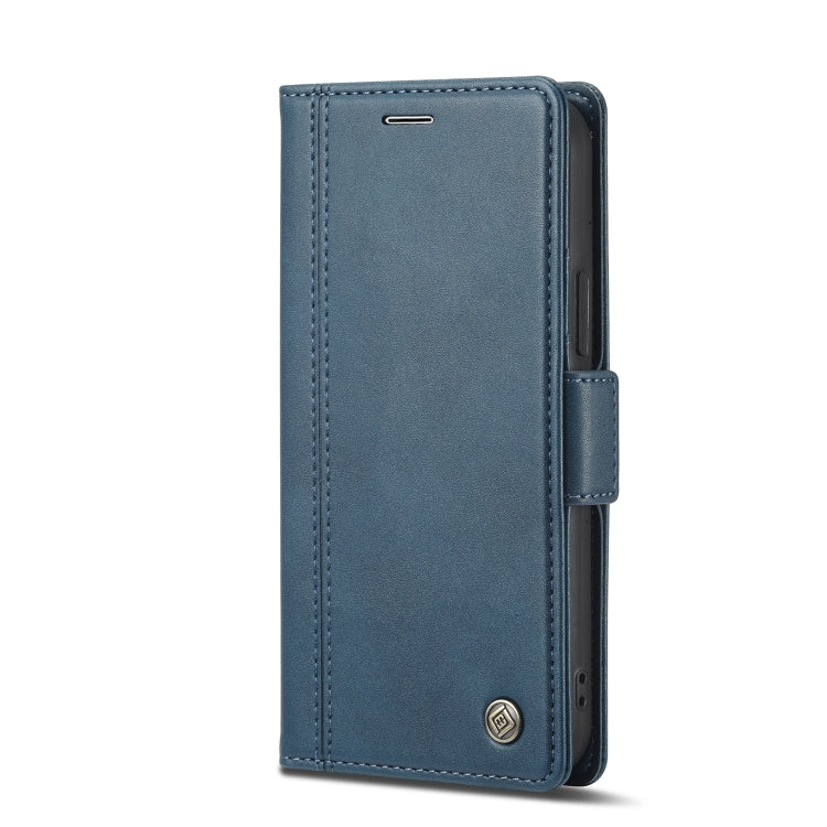 For iPhone 12 mini LC.IMEEKE Magnetic Buckle PU + TPU Horizontal Flip Leather Case with Holder & Card Slots & Wallet (Blue) - HoMEdemic™ 