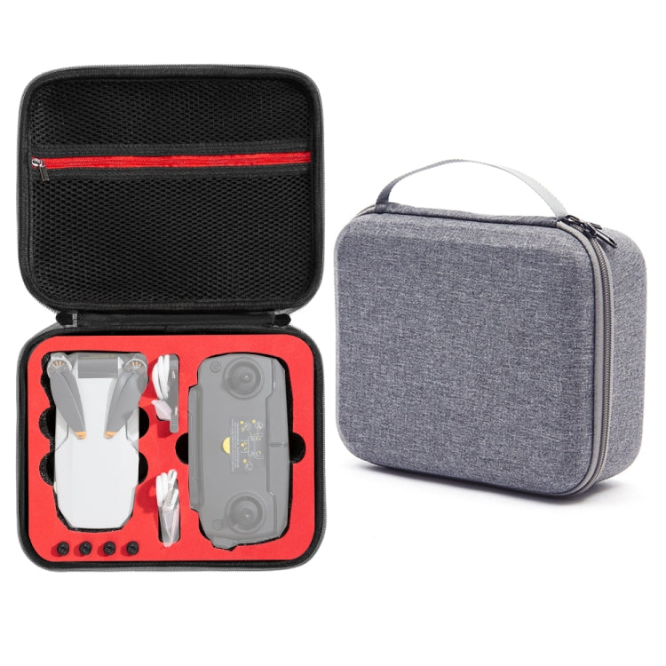 For DJI Mini SE Shockproof Carrying Hard Case Storage Bag, Size: 24 x 19 x 9cm(Grey + Red Liner) - HoMEdemic™ 