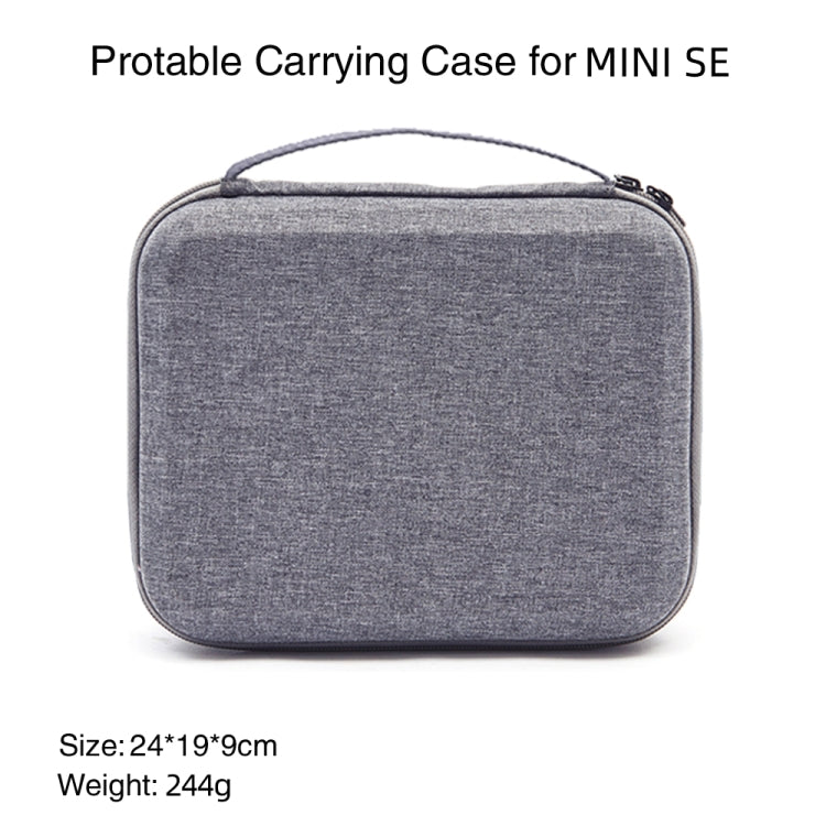 For DJI Mini SE Shockproof Carrying Hard Case Storage Bag, Size: 24 x 19 x 9cm(Grey + Red Liner) - HoMEdemic™ 