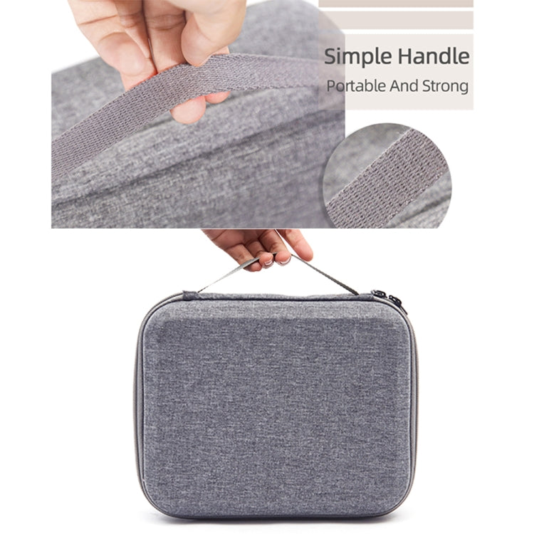 For DJI Mini SE Shockproof Carrying Hard Case Storage Bag, Size: 24 x 19 x 9cm(Grey + Red Liner) - HoMEdemic™ 