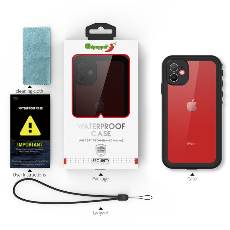 For iPhone 11 RedPepper Shockproof Waterproof PC + TPU Protective Case(Black) - HoMEdemic™ 