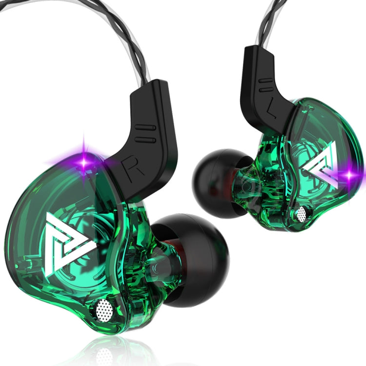 QKZ AK6 3.5mm In-Ear Wired Subwoofer Sports Earphone, Cable Length: About 1.2m(Green) - HoMEdemic™ 