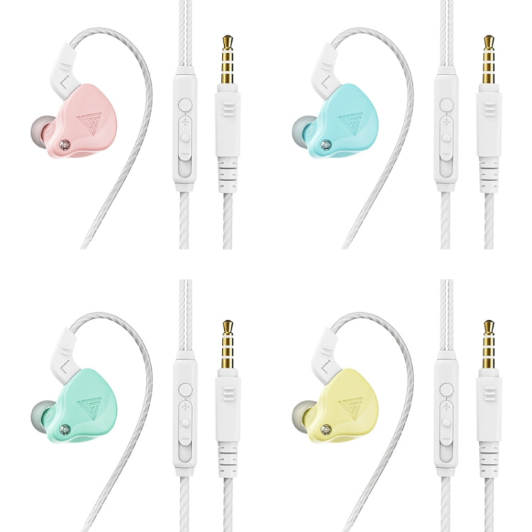 QKZ AK6-X 3.5mm In-Ear Wired Subwoofer Sports Earphone with Microphone, Cable Length: About 1.2m(Glazed Blue) - HoMEdemic™ 